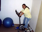 foto č.3: Cvičení a posilování v našem stacionáři